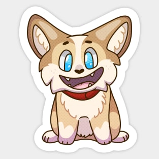 Happy Corgi Sticker